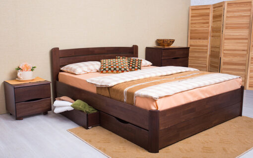 деревянные кровати София V с ящиками