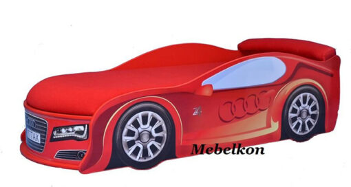 Кровать-машина-Audi-красная
