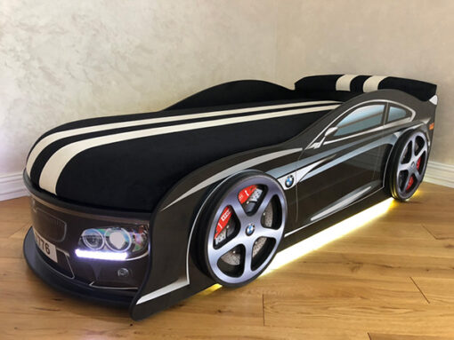 Кровать-машина-BMW-черная-реальное-фото