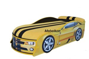 Кровать машина Camaro желтая