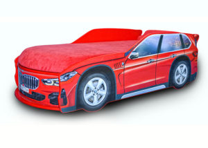 Кровать-машина-Джип-красный-BMW-X5