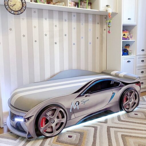 Ліжко-машина BMW Space сірий - фото