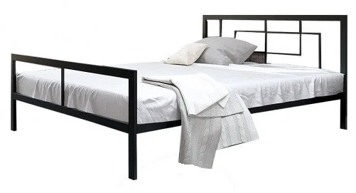 Кровать Квадро черная Металл-дизайн